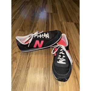 New Balance Women's Size 6 Black Hot Pink Casual Comfort Running Sneaker Shoes